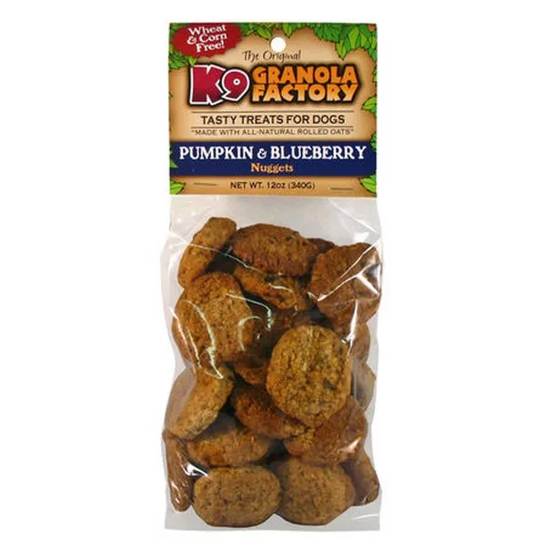 12 oz. K-9 Granola Factory Mini Pumpkin & Blueberry Nuggets - Dog/Cat Supplements